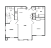 Two bedroom floor plan